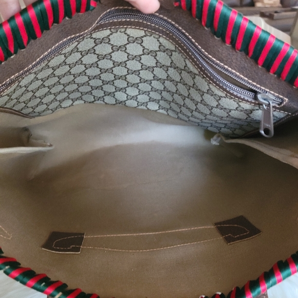 100% Authentic Gucci vintage GG canvas tote bag - Picture 5 of 16